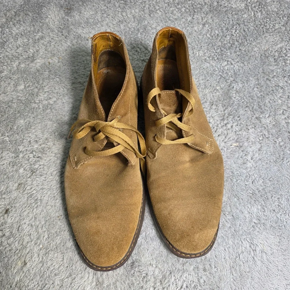 Vionic‎ Suede Leather Chukka Desert Boots Tan Suede Orthopedic Mens 10.5